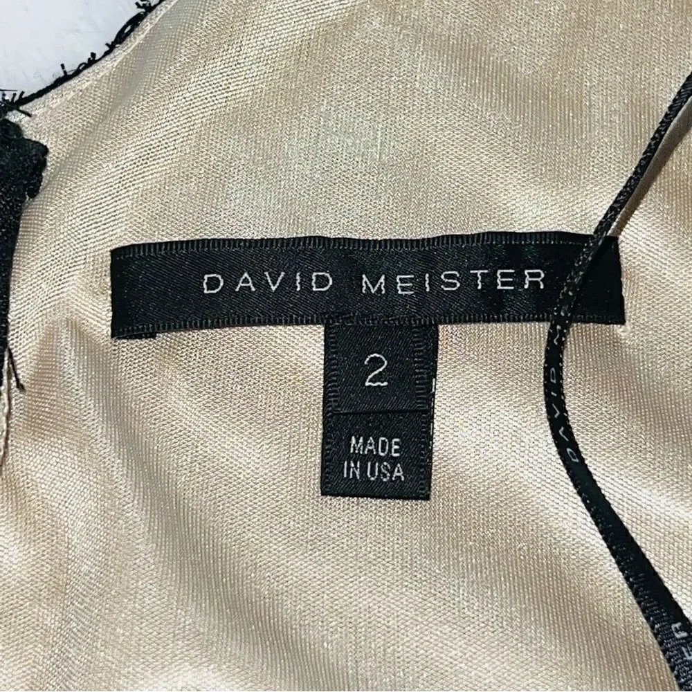 David Meister One Shoulder Sequin size 2 - Picture 11 of 13